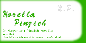 morella pinzich business card